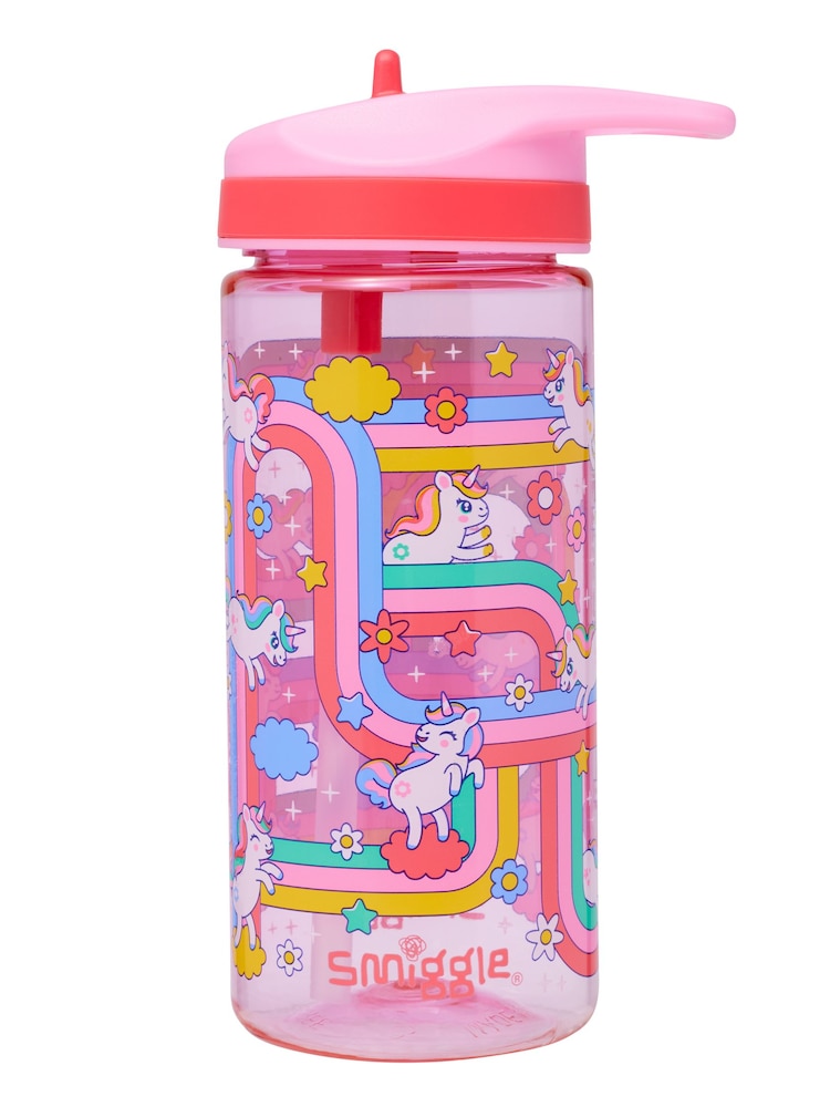 Smiggle Pink Blast Off Junior Plastic Drink Bottle 440Ml - Image 1 of 2 Smiggle Pink Blast Off Junior Plastic Drink Bottle 440Ml - Image 1 of 2
