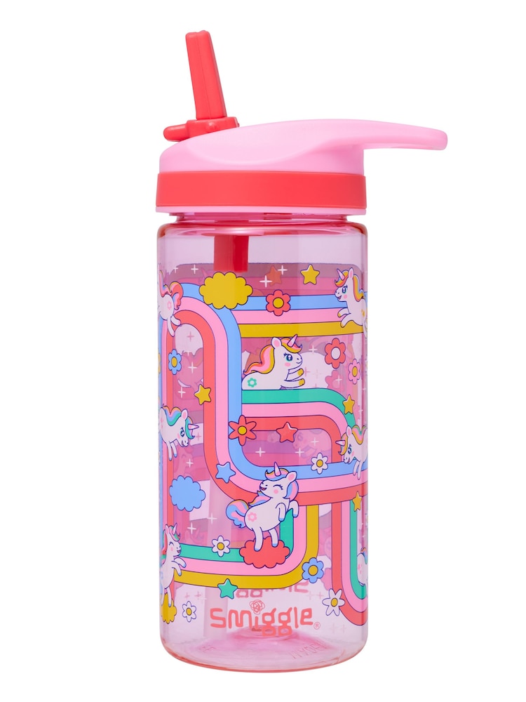 Smiggle Pink Blast Off Junior Plastic Drink Bottle 440Ml - Image 2 of 2 Smiggle Pink Blast Off Junior Plastic Drink Bottle 440Ml - Image 2 of 2