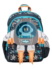 Smiggle Grey Blast Off Junior Character Backpack - Image 2 of 6