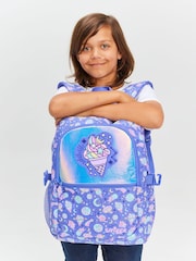Smiggle Purple Epic Adventures Classic Attach Backpack - Image 3 of 7