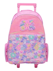 Smiggle Pink Epic Adventures Suitcase Trolley Backpack With Light Up Wheels - Image 1 of 6