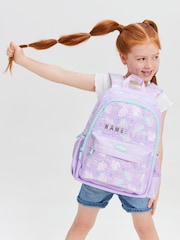 Smiggle Purple Blast Off Junior Id Backpack - Image 1 of 6