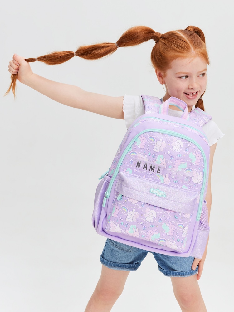 Smiggle Purple Blast Off Junior Id Backpack - Image 1 of 6