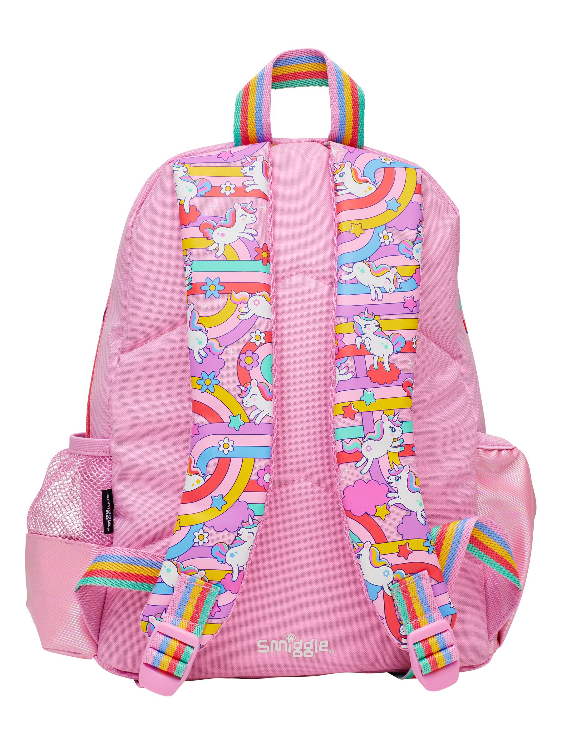 Kaufe Sie Rosa Smiggle Blast Off Junior Rucksack mit Namensschild bei Next Deutschland