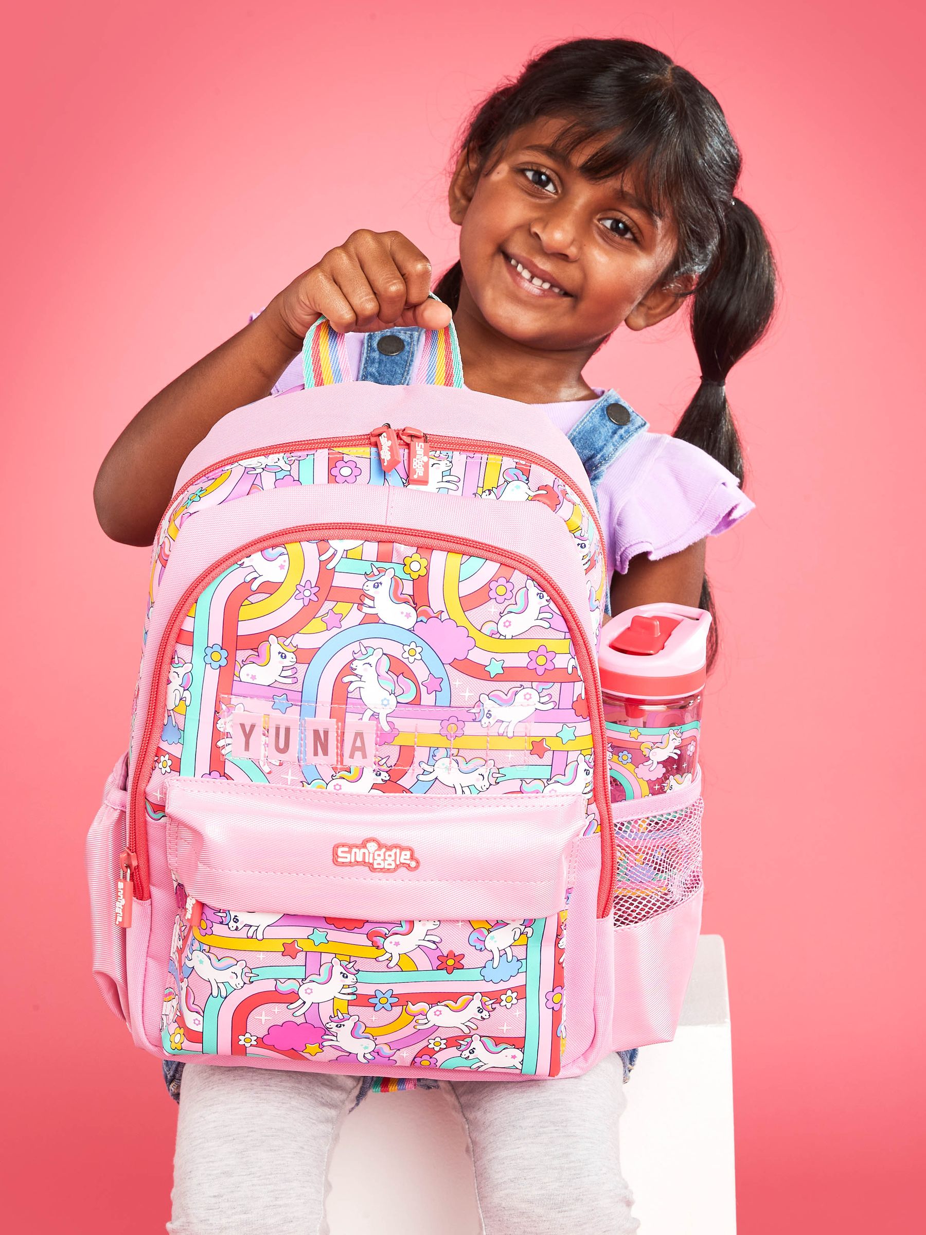 Smiggle pink backpack clearance
