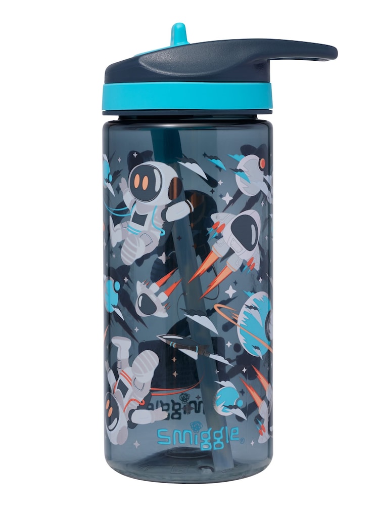 Smiggle Grey Blast Off Junior Plastic Drink Bottle 440Ml - Image 1 of 2 Smiggle Grey Blast Off Junior Plastic Drink Bottle 440Ml - Image 1 of 2
