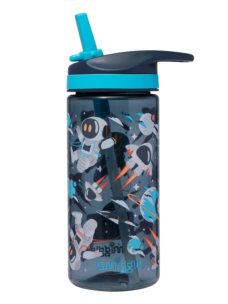 Smiggle Grey Blast Off Junior Plastic Drink Bottle 440Ml - Image 2 of 2 Smiggle Grey Blast Off Junior Plastic Drink Bottle 440Ml - Image 2 of 2
