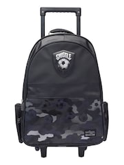Smiggle Black Assist Suitcase Trolley Backpack With Light Up Wheels - Image 1 of 4