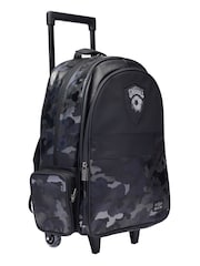 Smiggle Black Assist Suitcase Trolley Backpack With Light Up Wheels - Image 3 of 4