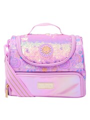 Smiggle Pink Cosmos Double Decker Lunchbox With Strap - Image 1 of 3