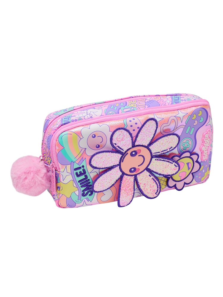 Smiggle Pink Epic Adventures Character Pocket Pencil Case - Image 1 of 5