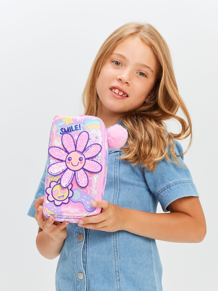 Smiggle Pink Epic Adventures Character Pocket Pencil Case - Image 3 of 5