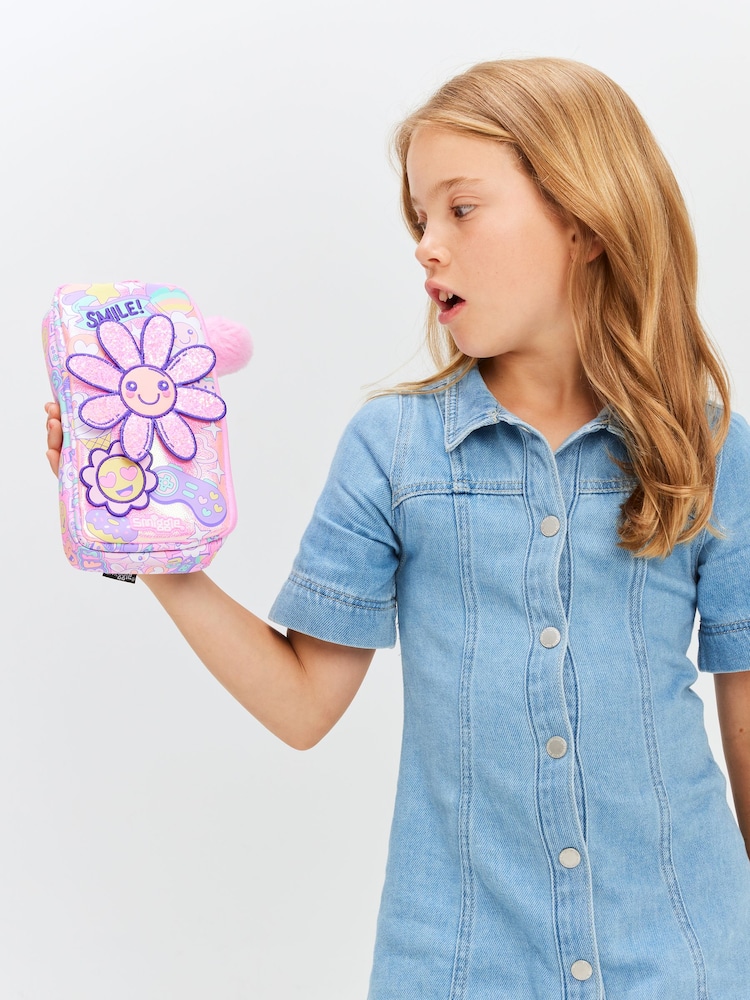 Smiggle Pink Epic Adventures Character Pocket Pencil Case - Image 5 of 5
