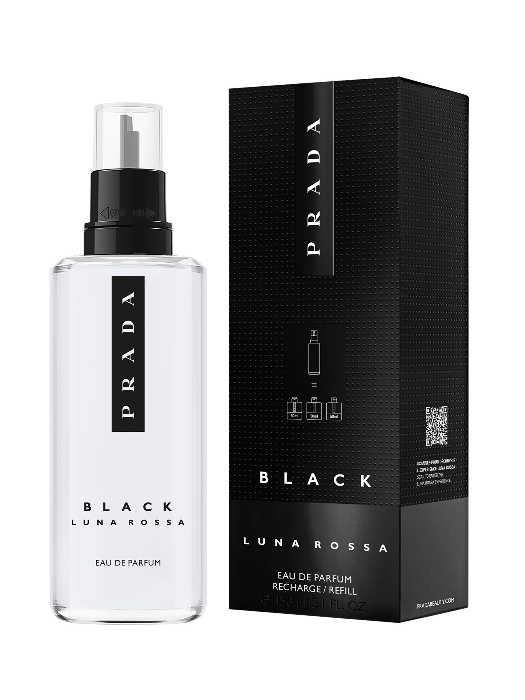 Buy Prada Luna Rossa Black Eau de Parfum 150ml Refill from Buy Prada Luna Rossa Black Eau de Parfum 150ml Refill from
