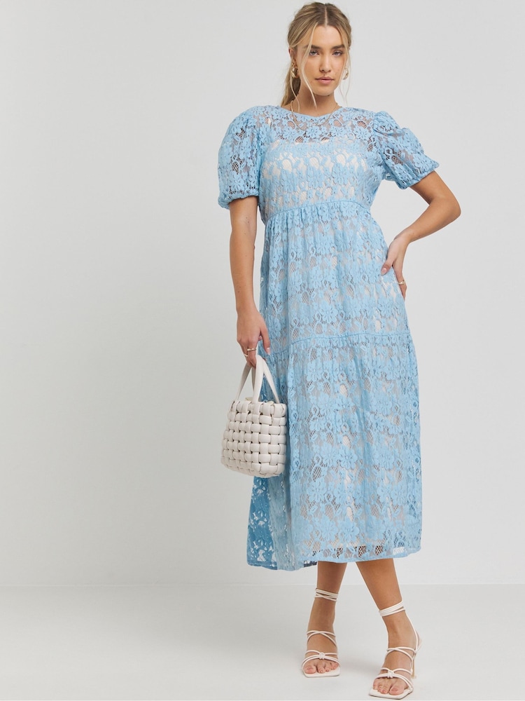Simply Be – Midi-Spitzenkleid - Bild 1 von 4