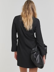 Simply Be Black Tie Side Blazer Dress - Image 2 of 4