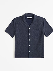 Abercrombie & Fitch Relaxed Fit Navy Shirt - Image 1 of 2