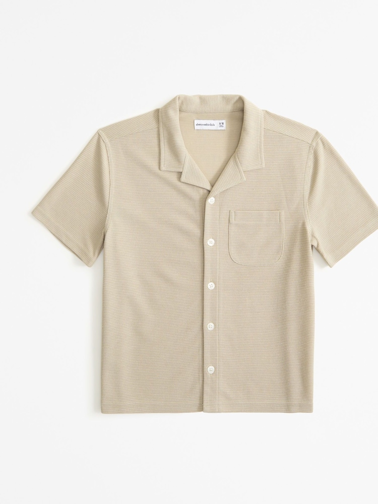 Abercrombie & Fitch Knitted Brown Shirt - Image 1 of 2 Abercrombie & Fitch Knitted Brown Shirt - Image 1 of 2