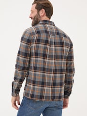 FatFace Grey Long Sleeve Selby Check 100% Cotton Shirt - Image 2 of 5