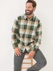 FatFace Stone Long Sleeve Buffalo Check Shirt - Image 5 of 6