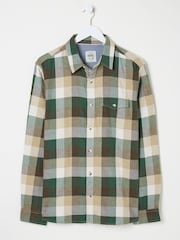 FatFace Stone Long Sleeve Buffalo Check Shirt - Image 6 of 6