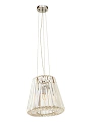Interiors by Premier Silver Kensington Townhouse 3 Bulb Pendant Light - Image 4 of 4