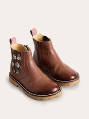 Boden Brown Light Leather Chelsea Boots - Image 1 of 3