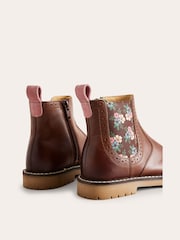 Boden Brown Light Leather Chelsea Boots - Image 3 of 3