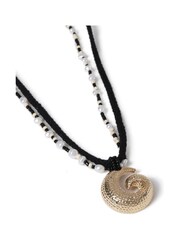 Aela  Rope With Gold Tone Swirl Black Pendant - Image 2 of 3