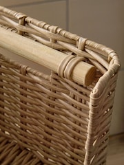 Set of 2 Plastic Wicker Kitchen Storage Baskets - Imagen 3 de 4