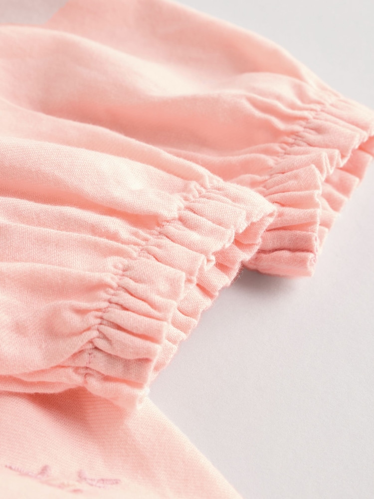 Pink Baby Embroidered Dress (0mths-2yrs) - Image 8 of 9