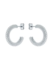 Ted Baker Silver Tone DOTETTA: Dotty Hoop Earrings - Image 5 of 5
