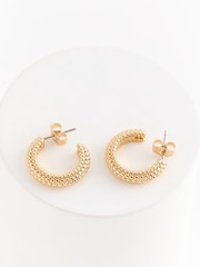 Ted Baker Gold Tone DOTETTA: Dotty Hoop Earrings - Image 4 of 5
