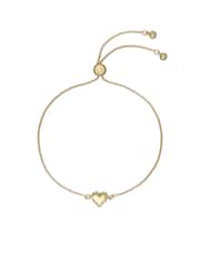 Ted Baker Gold Tone SARSAH: Crystal Sparkle Heart Adjustable Bracelet - Image 6 of 7