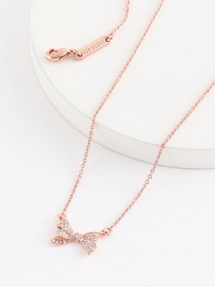 Bow Necklace Ted Baker Butterfly Necklace Engraved Butterfly