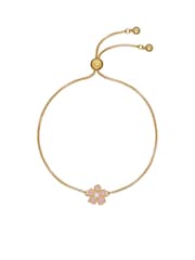 Ted Baker Gold Tone PETIAL: Painted Flower Adjustable Bracelet - Image 1 of 4