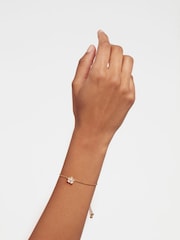 Ted Baker Gold Tone PETIAL: Painted Flower Adjustable Bracelet - Image 3 of 4