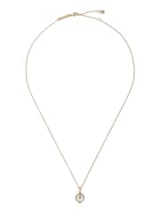 Ted Baker Gold Tone PERRETI: Logo Pearl Pendant Necklace - Image 1 of 3