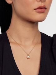 Ted Baker Gold Tone PERRETI: Logo Pearl Pendant Necklace - Image 3 of 3