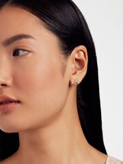 Ted Baker Gold Tone BARSETA: Crystal Bow Stud Earrings - Image 4 of 4