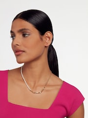Ted Baker Gold Tone ILENIE: Island Pearl Bead Necklace - Image 4 of 4