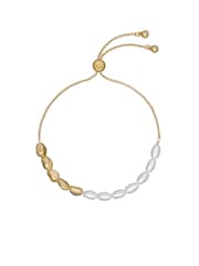 Ted Baker Gold Tone INELA: Island Pearl Bead Adjustable Bracelet - Image 1 of 4