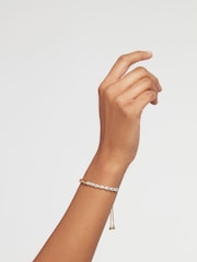 Ted Baker Gold Tone INELA: Island Pearl Bead Adjustable Bracelet - Image 4 of 4