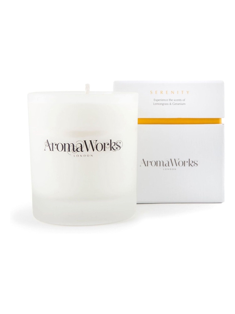 AromaWorks Signature Glass Serentiy Candle - Image 1 of 1