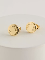 Ted Baker Gold Tone SEESAY: Sparkle Dot Logo Stud Earrings - Image 1 of 2