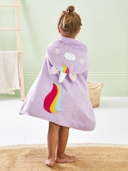 JoJo Maman Bébé Lilac Purple Large Hooded Towel - Image 2 of 7