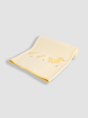 JoJo Maman Bébé Duck Reversible Jersey Shawl With Applique - Image 3 of 5