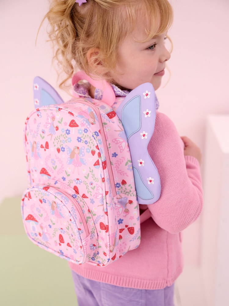 Mochila con alas y estampado de hadas de JoJo Maman Bébé - Imagen 1 de 3
