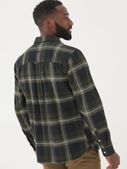 FatFace Dark Green Long Sleeve Selford Check Shirt - Image 2 of 6
