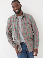 FatFace Pink Long Sleeve Tring Check Shirt - Image 1 of 5